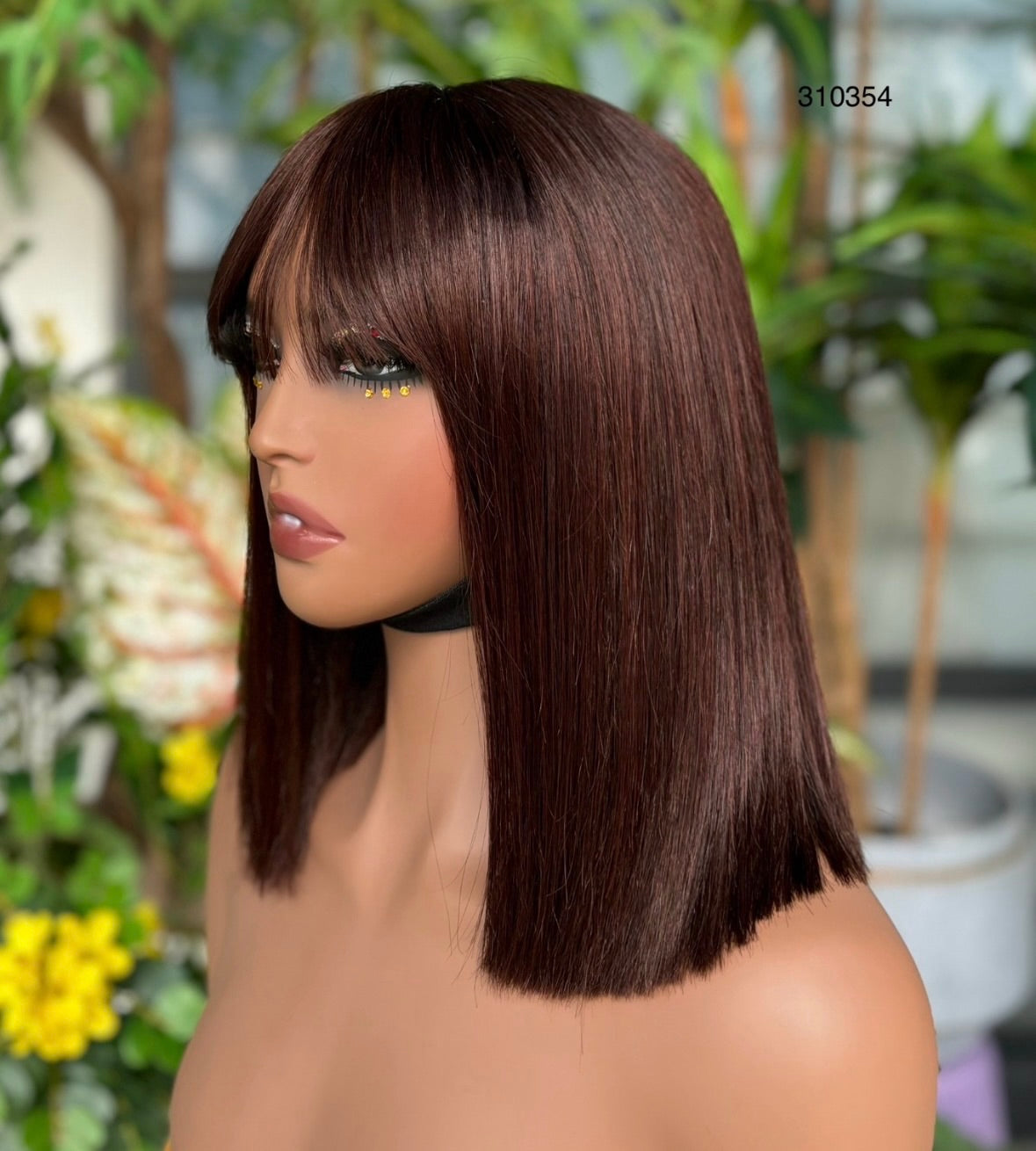 Burgundy Bang Chic